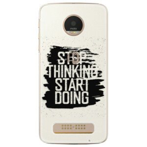 Plastové puzdro iSaprio - Start Doing - black - Lenovo Moto Z Play