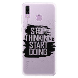 Silikónové puzdro iSaprio - Start Doing - black - Huawei Honor Play