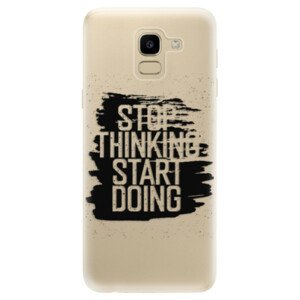 Odolné silikónové puzdro iSaprio - Start Doing - black - Samsung Galaxy J6