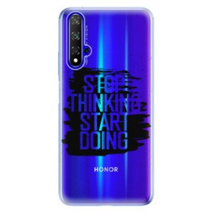 Odolné silikónové puzdro iSaprio - Start Doing - black - Huawei Honor 20