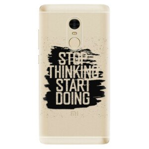 Odolné silikónové puzdro iSaprio - Start Doing - black - Xiaomi Redmi Note 4