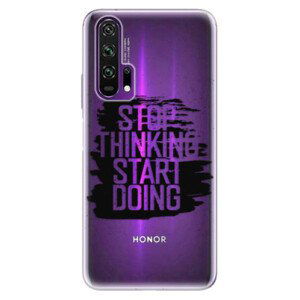 Odolné silikónové puzdro iSaprio - Start Doing - black - Honor 20 Pro