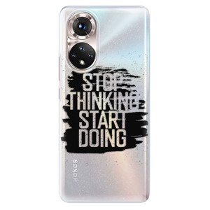 Odolné silikónové puzdro iSaprio - Start Doing - black - Honor 50