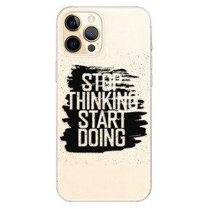 Odolné silikónové puzdro iSaprio - Start Doing - black - iPhone 12 Pro Max