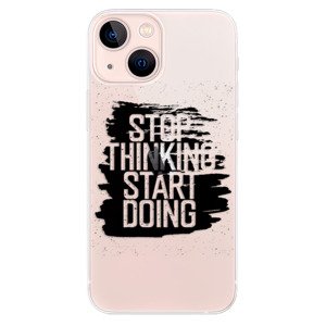 Odolné silikónové puzdro iSaprio - Start Doing - black - iPhone 13 mini