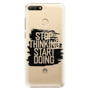 Plastové puzdro iSaprio - Start Doing - black - Huawei Y6 Prime 2018