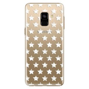 Plastové puzdro iSaprio - Stars Pattern - white - Samsung Galaxy A8 2018