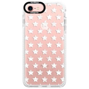 Silikónové púzdro Bumper iSaprio - Stars Pattern - white - iPhone 7