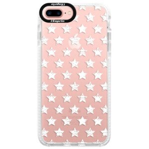 Silikónové púzdro Bumper iSaprio - Stars Pattern - white - iPhone 7 Plus