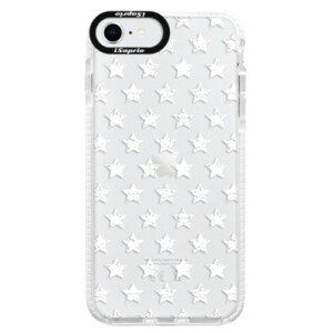 Silikónové puzdro Bumper iSaprio - Stars Pattern - white - iPhone SE 2020