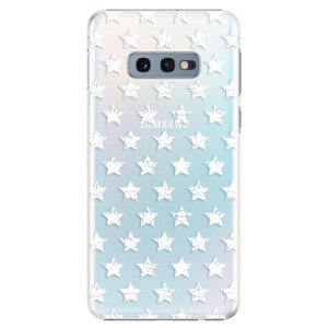 Plastové puzdro iSaprio - Stars Pattern - white - Samsung Galaxy S10e