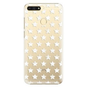 Plastové puzdro iSaprio - Stars Pattern - white - Huawei Honor 7A