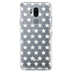 Plastové puzdro iSaprio - Stars Pattern - white - LG G7