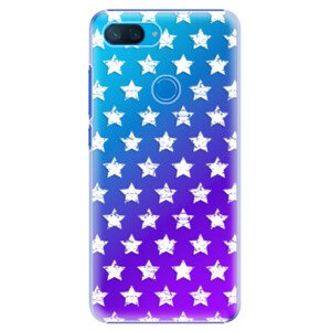 Plastové puzdro iSaprio - Stars Pattern - white - Xiaomi Mi 8 Lite