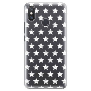 Plastové puzdro iSaprio - Stars Pattern - white - Xiaomi Mi Max 3