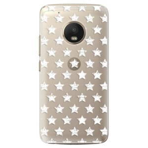 Plastové puzdro iSaprio - Stars Pattern - white - Lenovo Moto G5 Plus