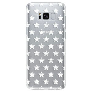 Plastové puzdro iSaprio - Stars Pattern - white - Samsung Galaxy S8