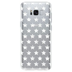 Plastové puzdro iSaprio - Stars Pattern - white - Samsung Galaxy S8 Plus