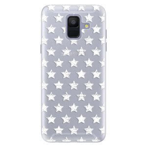 Silikónové puzdro iSaprio - Stars Pattern - white - Samsung Galaxy A6