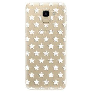 Odolné silikónové puzdro iSaprio - Stars Pattern - white - Samsung Galaxy J6