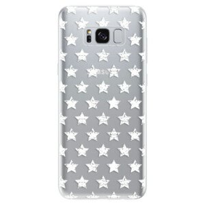 Odolné silikónové puzdro iSaprio - Stars Pattern - white - Samsung Galaxy S8