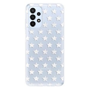 Odolné silikónové puzdro iSaprio - Stars Pattern - white - Samsung Galaxy A23 / A23 5G