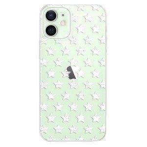 Odolné silikónové puzdro iSaprio - Stars Pattern - white - iPhone 12 mini