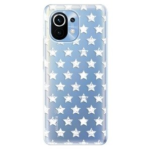 Odolné silikónové puzdro iSaprio - Stars Pattern - white - Xiaomi Mi 11