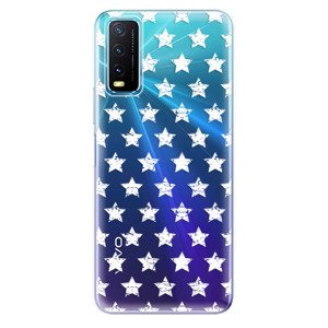 Odolné silikónové puzdro iSaprio - Stars Pattern - white - Vivo Y20s