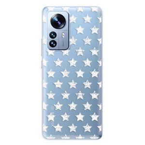 Odolné silikónové puzdro iSaprio - Stars Pattern - white - Xiaomi 12 Pro