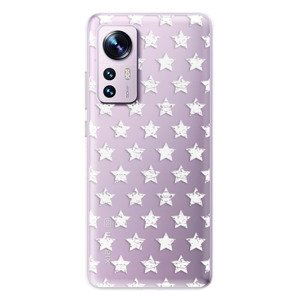 Odolné silikónové puzdro iSaprio - Stars Pattern - white - Xiaomi 12 / 12X