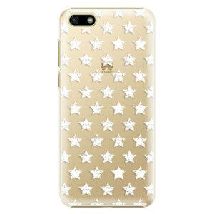 Plastové puzdro iSaprio - Stars Pattern - white - Huawei Y5 2018