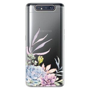 Odolné silikónové puzdro iSaprio - Succulent 01 - Samsung Galaxy A80