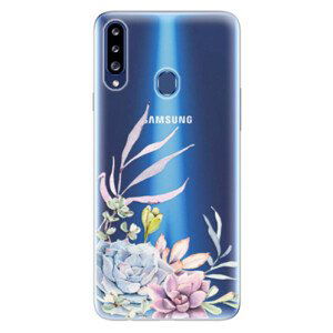 Odolné silikónové puzdro iSaprio - Succulent 01 - Samsung Galaxy A20s