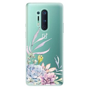 Odolné silikónové puzdro iSaprio - Succulent 01 - OnePlus 8 Pro