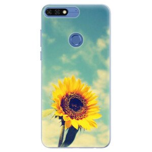 Silikónové puzdro iSaprio - Sunflower 01 - Huawei Honor 7C