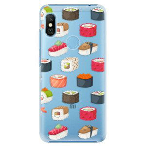 Plastové puzdro iSaprio - Sushi Pattern - Xiaomi Redmi Note 6 Pro