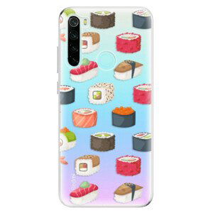 Odolné silikónové puzdro iSaprio - Sushi Pattern - Xiaomi Redmi Note 8