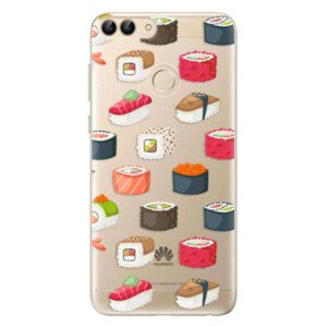 Odolné silikónové puzdro iSaprio - Sushi Pattern - Huawei P Smart