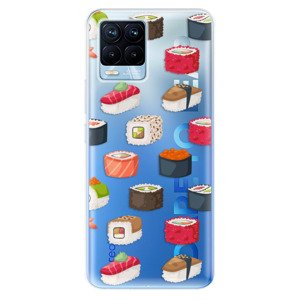 Odolné silikónové puzdro iSaprio - Sushi Pattern - Realme 8 / 8 Pro