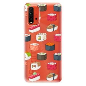 Odolné silikónové puzdro iSaprio - Sushi Pattern - Xiaomi Redmi 9T