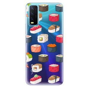 Odolné silikónové puzdro iSaprio - Sushi Pattern - Vivo Y20s