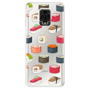 Odolné silikónové puzdro iSaprio - Sushi Pattern - Xiaomi Redmi Note 9 Pro / Note 9S