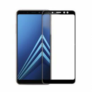 Tvrdené 3D sklo pre Samsung Galaxy A8 Plus – black