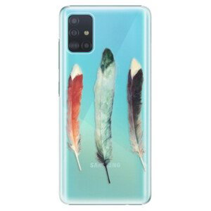 Plastové puzdro iSaprio - Three Feathers - Samsung Galaxy A51
