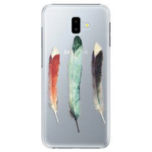Plastové puzdro iSaprio - Three Feathers - Samsung Galaxy J6+