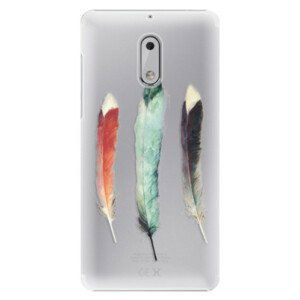 Plastové puzdro iSaprio - Three Feathers - Nokia 6