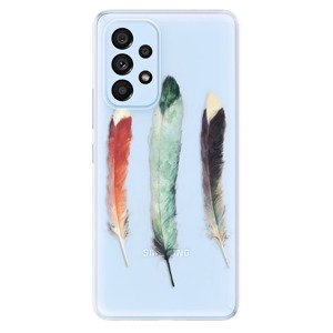 Odolné silikónové puzdro iSaprio - Three Feathers - Samsung Galaxy A53 5G