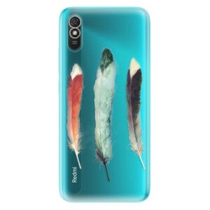 Odolné silikónové puzdro iSaprio - Three Feathers - Xiaomi Redmi 9A