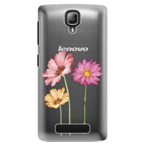 Plastové puzdro iSaprio - Three Flowers - Lenovo A1000